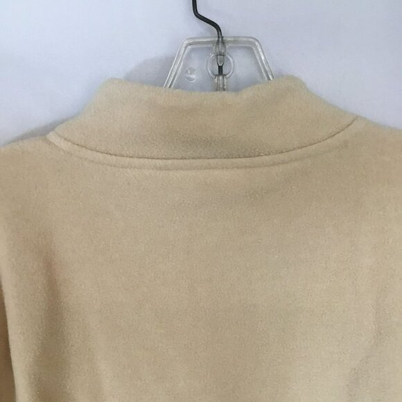 Liz Claiborne Lizwear Quarter Zip Fleece Ivory Sweatshirt In Ivory Size Medium - Picture 7 of 9